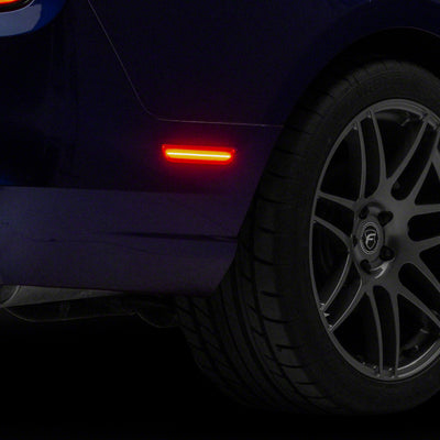 Raxiom 10-14 Ford Mustang Axial Series LED Rear Marker Lights- Red