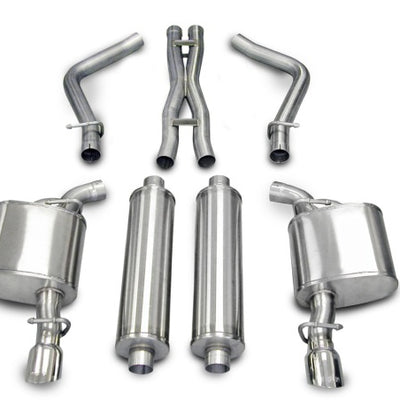 Corsa 2005-2010 Dodge Charger No Towing Hitch R/T 5.7L V8 Polished Xtreme Cat-Back Exhaust