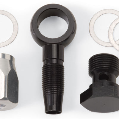 Russell Performance -6 AN Carb Banjo Adapter Fitting (Black)