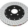 DBA 19+ Chevrolet Camaro ZL1 (w/ NAS Nuts) 5000 Series Cross Drilled & Dimpled KP Brake Rotor