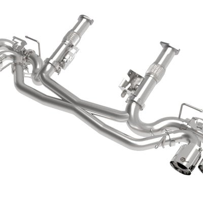 AFe MACH Force-Xp 304 Stainless Steel Cat-Back Exhaust Polished 2020 Chevrolet Corvette C8