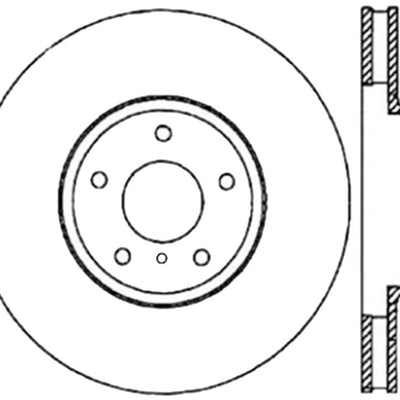 StopTech 06-18 Nissan Maxima SportStop Cryo Slotted & Drilled Front Right Rotor