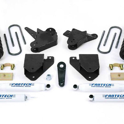 Fabtech 05-07 Ford F250 2WD V8 Gas 6in Basic Sys w/Perf Shks