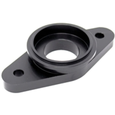 Torque Solution Billet Stock to Tial Blowoff Valve Adapter(Black): Mitsubishi Eclipse/Talon1G 90-94