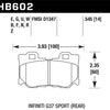 Hawk 10-11 Infiniti FX50 / 09-10 G37 / 09-10 Nissan 370Z DTC-60 Race Rear Brake Pads