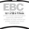 EBC 10-11 Ford Focus 1.6 Ultimax2 Front Brake Pads