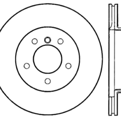 StopTech Power Slot 01-02 BMW Z3 / 03-09 Z4 / 3 Series Front Left Drilled & Slotted Rotor
