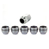 McGard Wheel Lock Nut Set - 5pk. (Under Hub Cap / Cone Seat) M14X.5 / 22mm Hex / .893in. L. - Silver