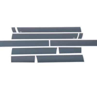 Putco 11-16 Ford SuperDuty - Crew Cab 8ft (12pcs - 6.25in Wide) Black Platinum Rocker Panels