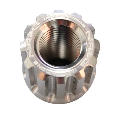 NRG 200 Series M12 X 1.25 Titanium Lug Nut Set - 21 Pc w/Lock Key Socket - Silver