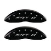 MGP 4 Caliper Covers Engraved Front & Rear SRT8 Black finish silver ch