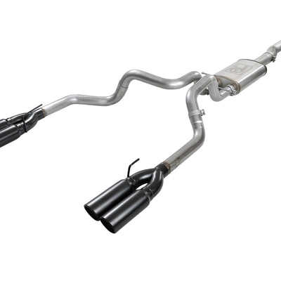 aFe Vulcan Series 4-3in 304SS Exhaust Cat-Back w/ Blk Tips 2019 GM Silverado/Sierra 1500 V8-6.2L