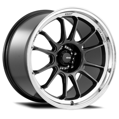 Konig Hypergram 17x9 4x100 ET45 Metallic Carbon w/ Machined Lip