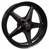 Race Star 92 Drag Star Bracket Racer 17x9.5 5x4.75BC 6.875BS Gloss Black Wheel