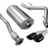 Corsa 2007-2008 Chevrolet Silverado Crew Cab/Short Bed 1500 5.3L V8 Black Sport Cat-Back Exhaust