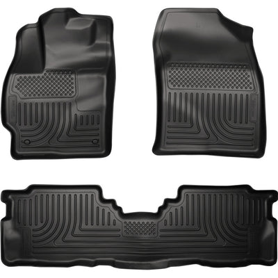 Husky Liners 2012 Toyota Prius v WeatherBeater Combo Black Floor Liners