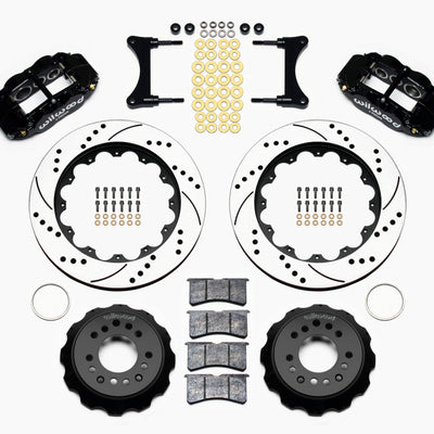 Wilwood Narrow Superlite 6R Front Hat Kit 14.00in Drilled 93-96 Mazda RX7