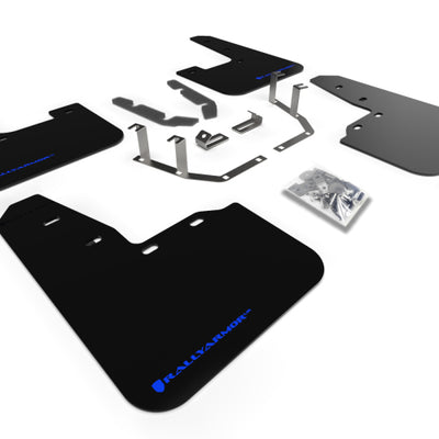Rally Armor 18-23 Ford Fiesta ST MK8 Black UR Mud Flap w/Blue Logo