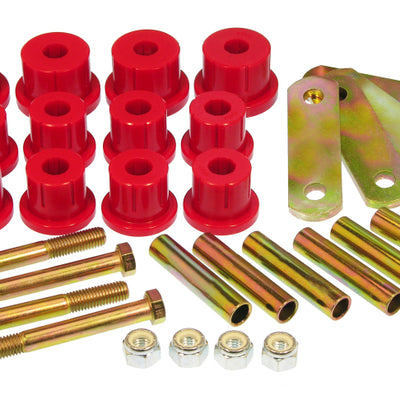 Prothane 67-69 Chevy Camaro HD Spring & Shackles Bushings - Red