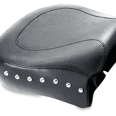 Mustang 82-03 Harley Sportster Wide Touring Passenger Seat w/Studs - Black