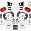 Wilwood Forged Dynalite Front Kit 12.19in Red AMC 71-76 OE Disc w/o Bendix Brakes