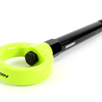 PERRIN 17-21 Honda Civic Si/Type R/Touring/Hatchback Tow Hook Kit Rear - Neon Yellow