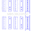 King Engine Bearings Subaru EJ20/EJ22/ EJ25 (Including Turbo) Coated Crankshaft Main Bearing Set