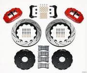 Wilwood Narrow Superlite 6R Front Hat Kit 14.00in Drill Red 2005-up Corvette C6