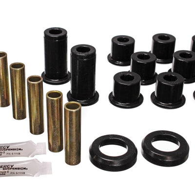 Energy Suspension 82-04 GM S-10/S-15 Pickup 2WD / 82-04 S-10 Blazer Blk Rear Leaf Spring Bushing Set