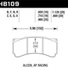 Hawk DTC-80 AP Racing/Alcon 29mm Race Brake Pads