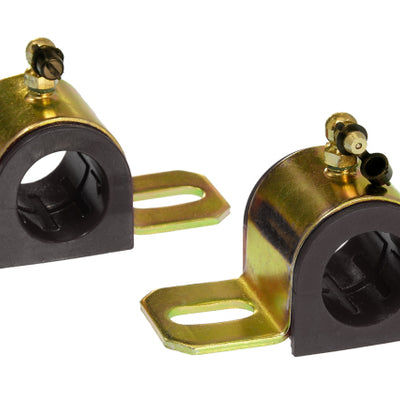 Prothane Universal 90 Deg Greasable Sway Bar Bushings - 1 1/8in - Type B Bracket - Black