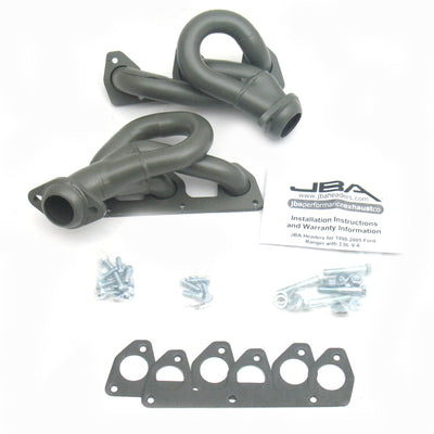 JBA 02-08 Ford Ranger 3.0L V6 w/o EGR 1-1/2in Primary Ti Ctd Cat4Ward Header