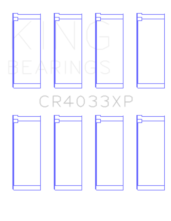 King Engine Bearings Honda F20C/F22C/B20/H22 16V Performance Rod Bearing Set - Size STD