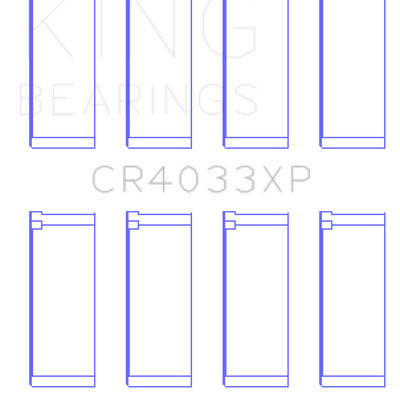 King Engine Bearings Honda F20C/F22C / 97-01 H22A4 (Size .025) Rod Bearing Set
