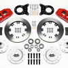 Wilwood Dynapro 6 Front Hub Kit 12.19in Red 1965-1969 Mustang Disc & Drum Spindle