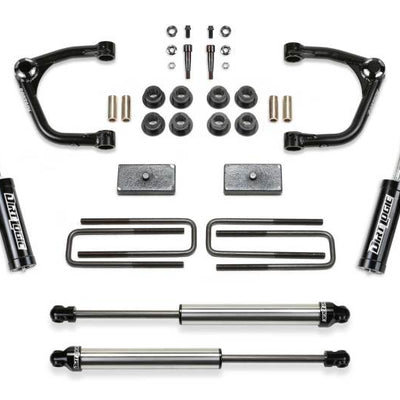 Fabtech 19-21 GM C/K1500 P/U Diesel 3in Uniball UCA Sys w/Dl 2.5 Resi & 2.25