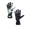 OMP KS-3 Gloves Black/W/Green - Size Xs