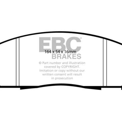 EBC 05+ Nissan Frontier 2.5 2WD Greenstuff Front Brake Pads