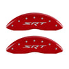 MGP 4 Caliper Covers Engraved Front & Rear SRT Red finish silver ch