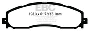 EBC 13+ Ford F250 (inc Super Duty) 6.2 (2WD) Extra Duty Rear Brake Pads
