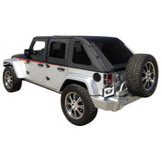 Rampage 2007-2018 Jeep Wrangler(JK) Unlimited Frameless Soft Top Kit - Black Diamond