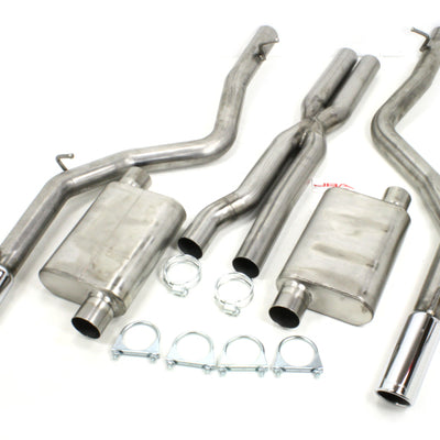 JBA 12-14 Chrysler 300C SRT8 6.1L/6.4L 409SS Dual Rear Exit Cat-Back Exhaust