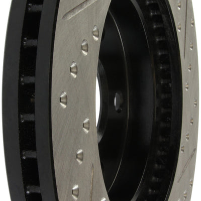 StopTech 02 Lexus ES 250/300/330/350 / 05-07 Toyota Avalon Slotted & Drilled Right Front Rotor