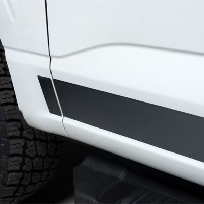 Putco 2021 Ford F-150 Super Crew Cab 5.5ft Short Box Black Platinum Rocker Panels (4.25in Tall 12pc)