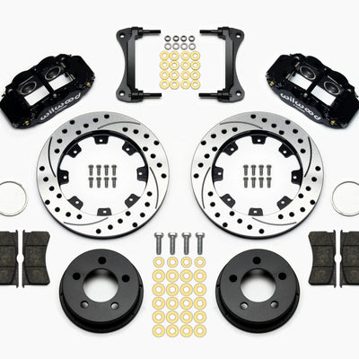 Wilwood Narrow Superlite 4R Front Kit 12.19in Drilled 87-89 Jeep YJ