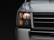 Raxiom 07-13 Chevrolet Silverado 1500 Euro Headlights- Black Housing (Clear Lens)