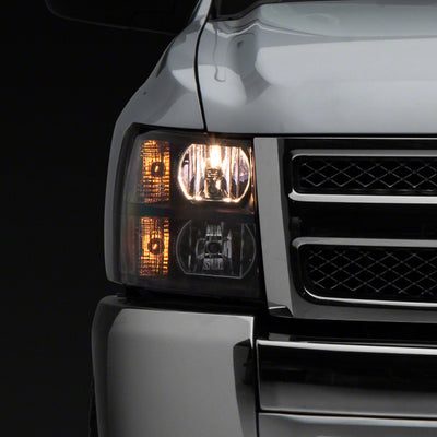 Raxiom 07-13 Chevrolet Silverado 1500 Euro Headlights- Blk Housing (Clear Lens)