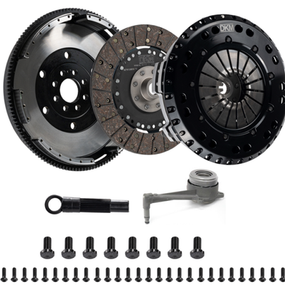 DKM Clutch 2.0 VW/Audi A3 FSI 6 Bolt Motor MS Twin Disc Clutch w/Steel Flywheel (660 ft/lbs Torque)