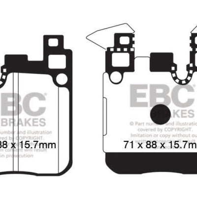 EBC 14+ BMW M3 3.0 Twin Turbo (F80) Redstuff Rear Brake Pads