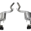 Corsa 2015-2017 Ford Mustang GT 5.0 3in Axle Back Exhaust Black Quad Tips (Sport)